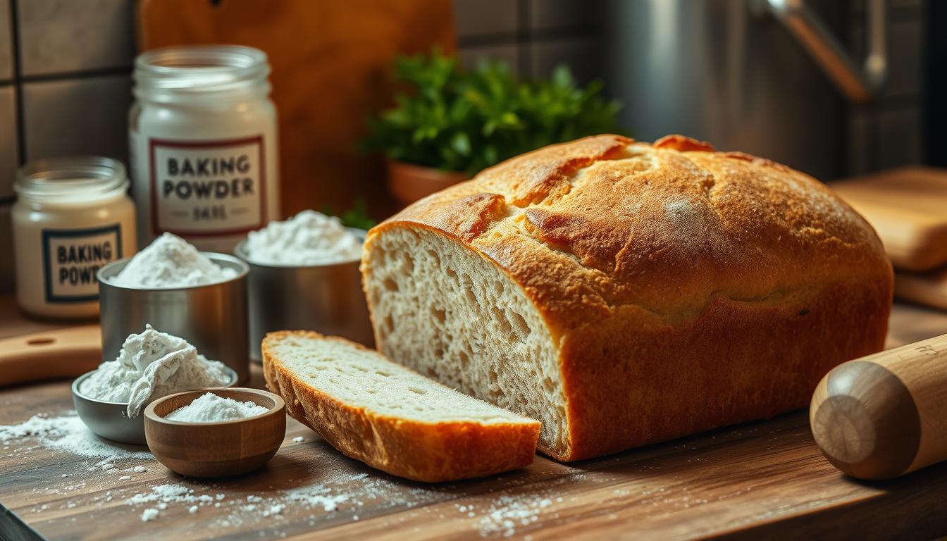 3 ingredient bread (no yeast)