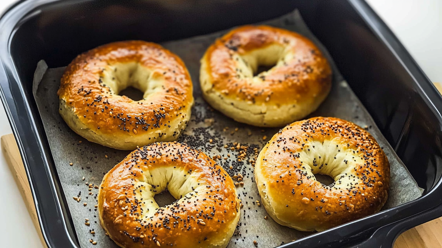 3-Ingredient Air Fryer Bagels