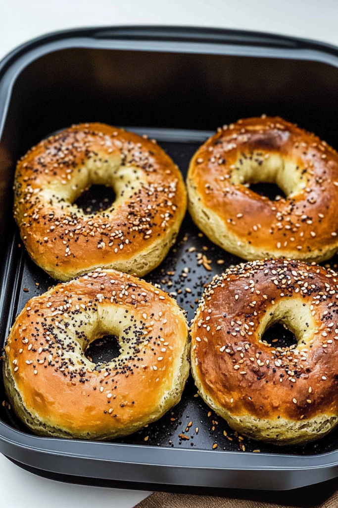 3-Ingredient Cottage Cheese Bagels in the Air Fryer