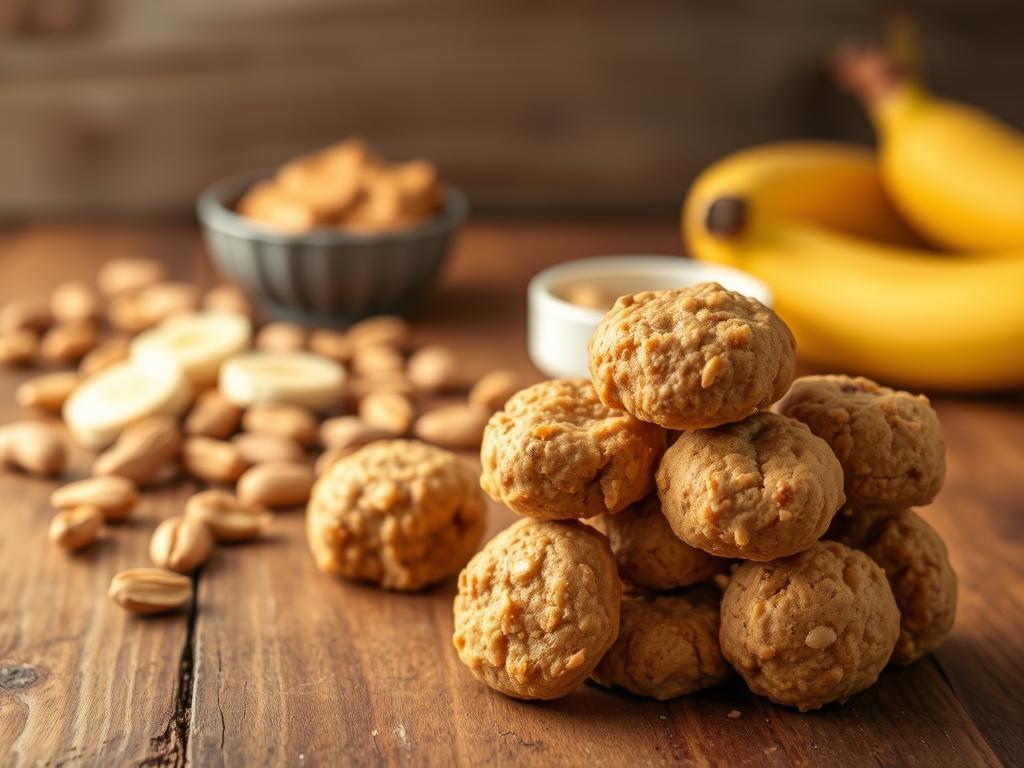 Easy 3-Ingredient Peanut Butter & Banana Dog Treats Recipe