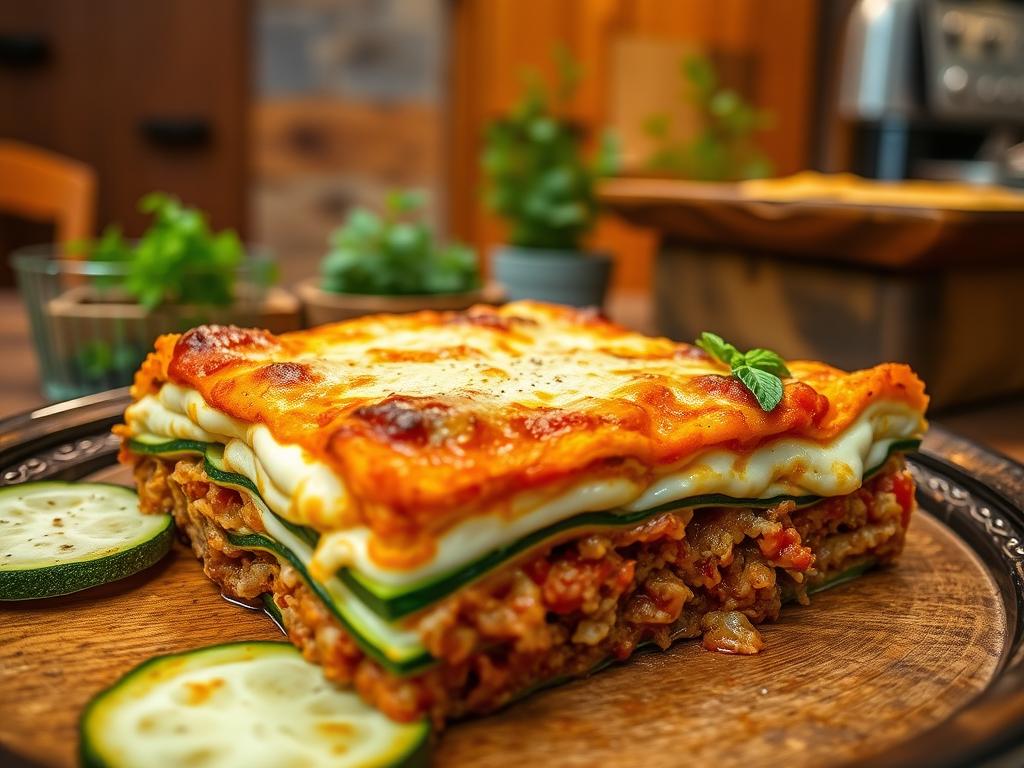Zucchini Lasagna with Ground Turkey